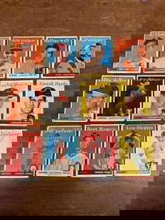 1958 Lot of 12 Topps Cards: #26, 46, 112, 318, 336, 382, 410, 446, 455, 460, 461, 466