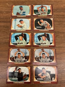 Lot of Ten 1955 Bowman Cards