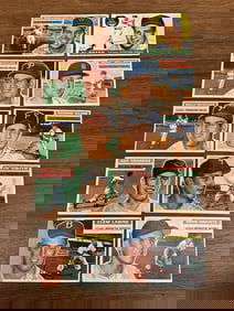 Lot of Ten 1956 Tops Ball Cards