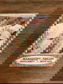 1962 Topps #18 Mickey Mantle/Willie Mays Manager's Dream Ball Card