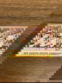 1962 Topps #318 The Switch Hitter Connects Mickey Mantle Ball Card
