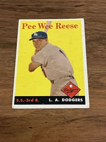1958 Topps Pee Wee Reese #375
