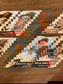 Lot of Four 1953 Topps Ball Cards