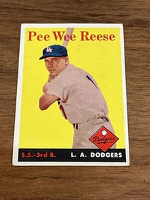 1958 Topps Pee Wee Reese #375