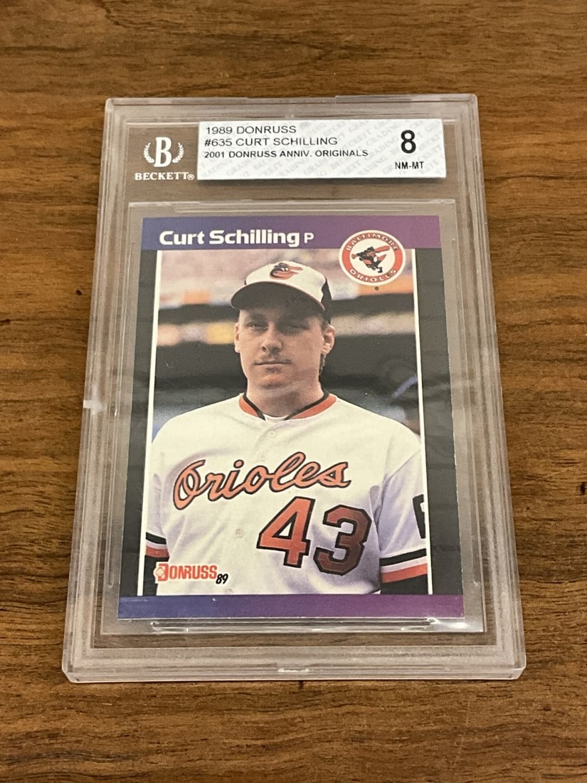 1989 Don Russ #635 and Curt Shilling-NM-MT 8: 1989 Don Russ #635 and Curt Shilling-NM-MT 8