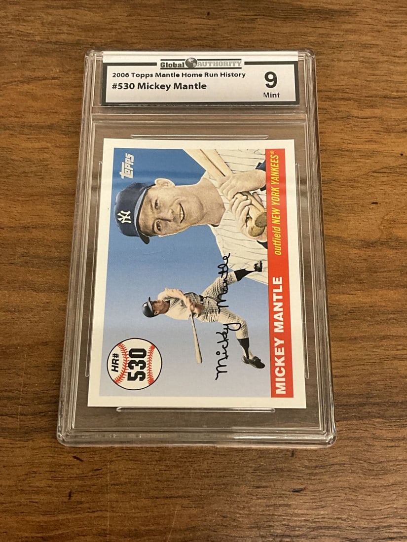 2006 Topps #530 Mickey Mantle Home Run History Mint 9: 2006 Topps #530 Mickey Mantle Home Run History Mint 9