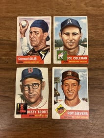 Lot of Four 1953 Topps Ball Cards