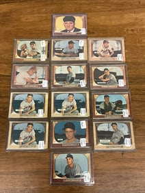 Fourteen 1955 Bowman Ball Cards