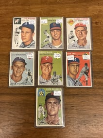 Lot of Seven 1954 Topps Ball Cards