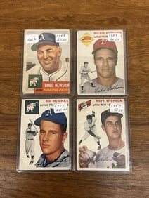 Lot of Four 1953-1954 Topps Ball Cards