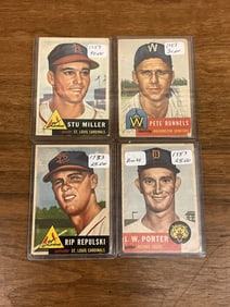 Lot of Four 1953 Topps Ball Cards