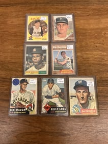 Lot of Seven 1953-1962 Topps Ball Cards