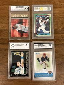 Lot of Four Graded Ball Cards