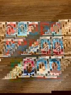 Lot of Fourteen 1965 Topps Football Cards: # 42, 47, 48, 2 x 53, 90, 109, 154, 156, 157, 158, 159, 2 x 161