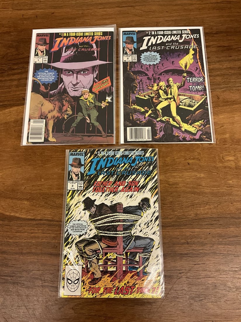 Lot of 3 Indians Jones Comics: # 1,2,3
