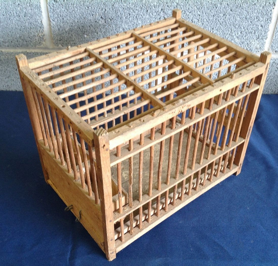 Vintage Miner's Canary Cage (1 of 3)
