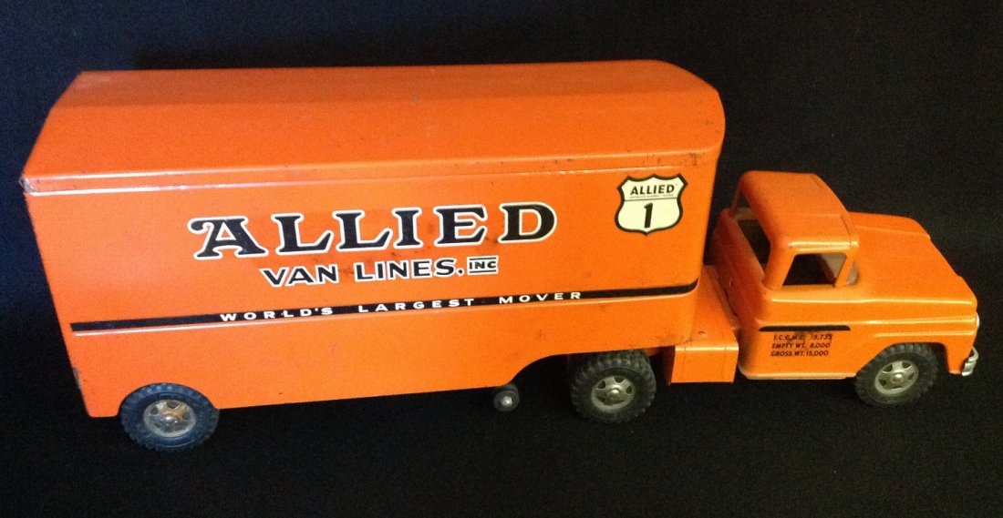 Early 1960's Tonka Allied Van Lines Truck & Trailer (1 of 6)
