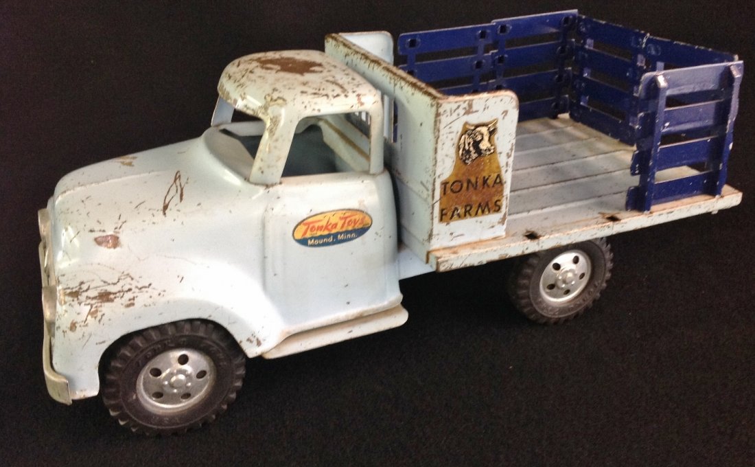 1956/57 Tonka Farms Stake Truck: Original 1956/57 Tonka Farms Stake Truck Toy.