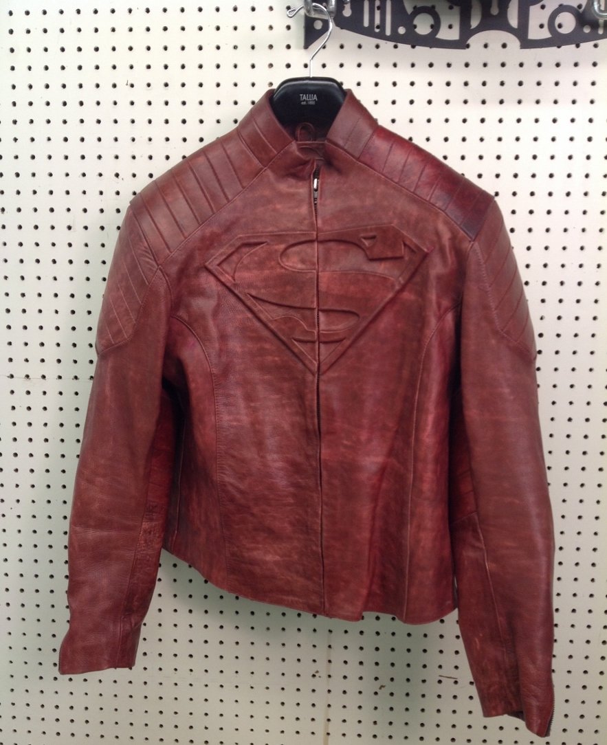 Superman Leather Street Jacket: Red Leather Jacket by UD Replicas