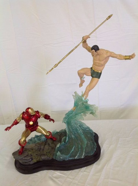 Namor VS Iron Man Diorama by Sideshow Collectibles: Iron Man VS Namor #183/200
