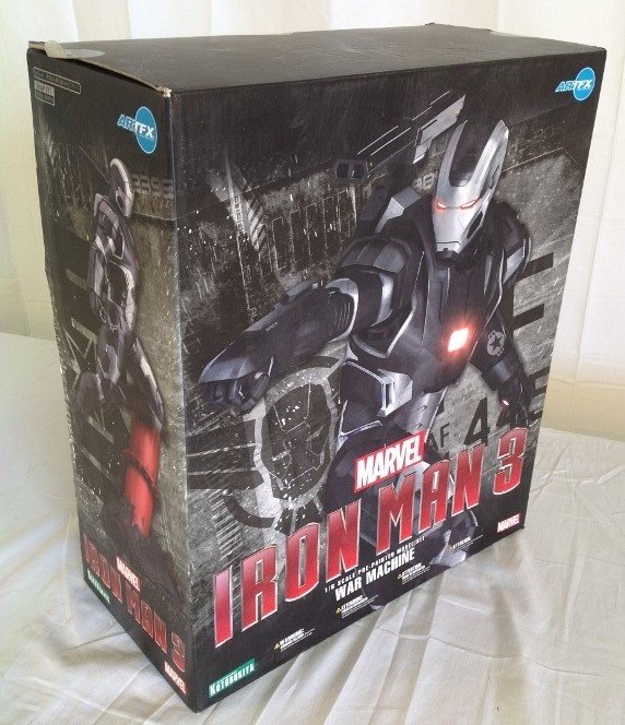 War Machine Model Kit by Kotobukiya: "Iron Man 3" War Machine Model Kit by Kotobukiya. Art FX Statue. Item Comes with Original Box.