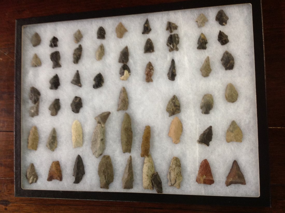 54 North Carolina Arrowheads (1 of 2)