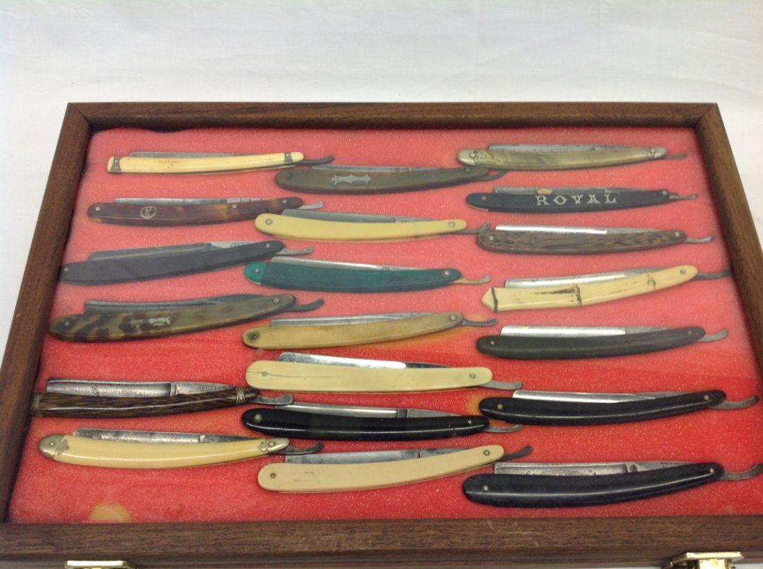 Lot of Vintage Straight Razors and Case (1 of 4)
