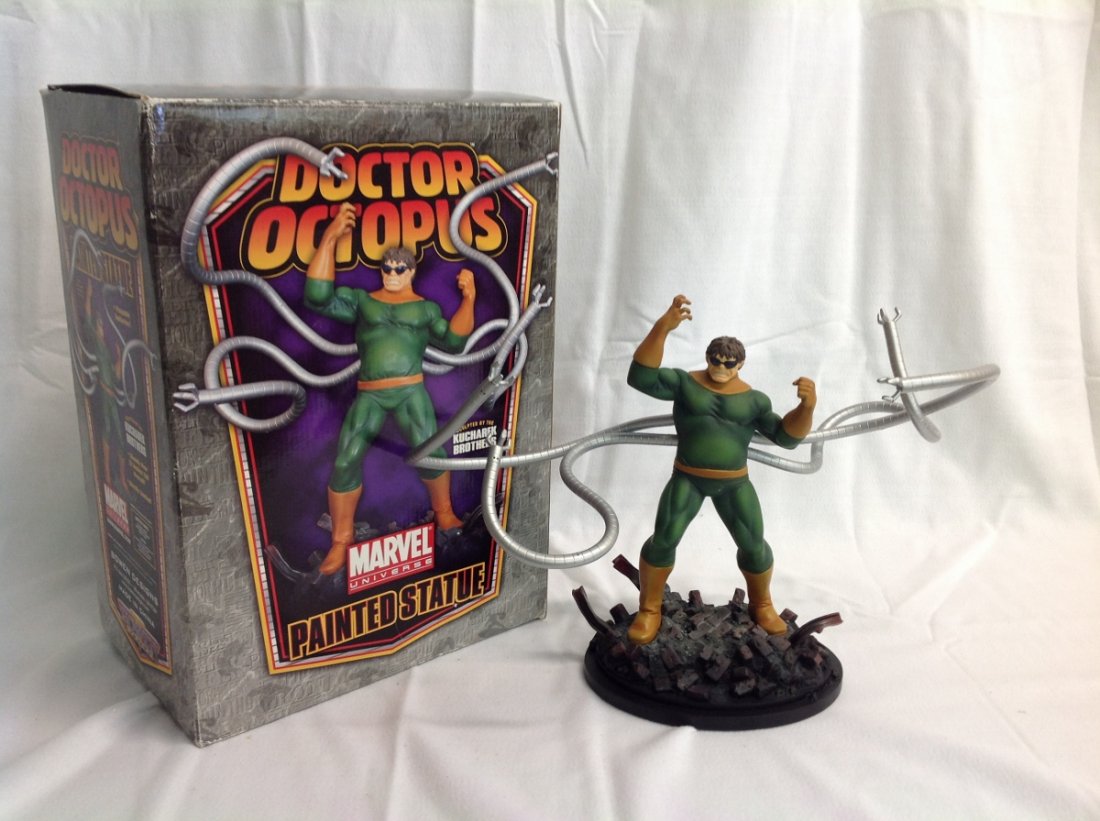 Doctor Octopus Statue: Doctor Octopus Statue by Kucharek Brothers, Robotic arms move around, #19/600