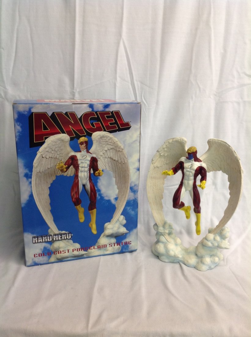 Angel Statue "Red Suit, Blue Face" Version: Angel Statue "Red Suit, Blue Face" Version by Hard Hero #141/1000