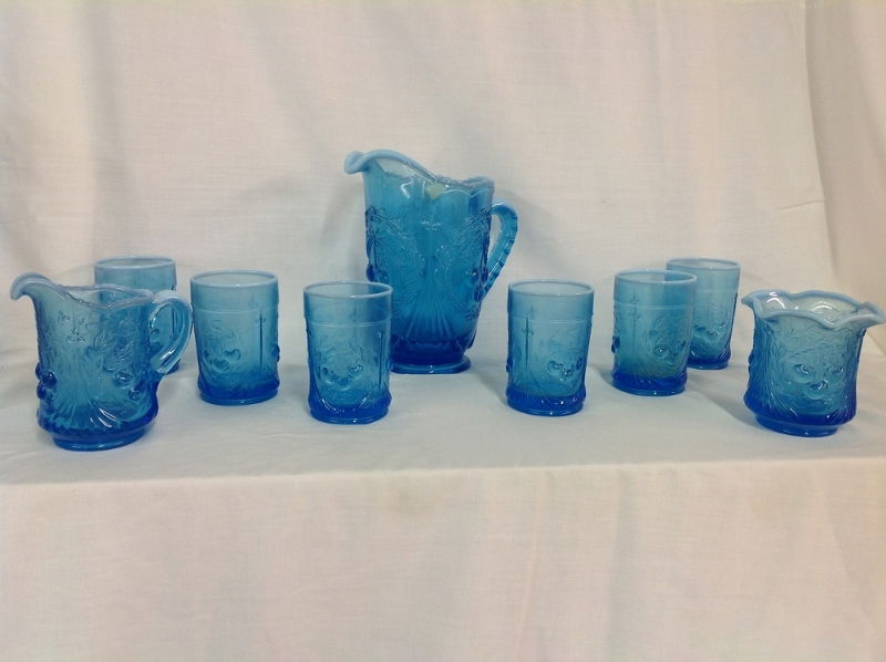 Westmoreland Cherry Pattern Water Set with 6 Glasses, (1 of 4)