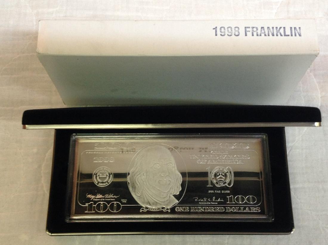 1998 4oz $100 Silver Dollar: 1998 4oz $100 Silver Dollar