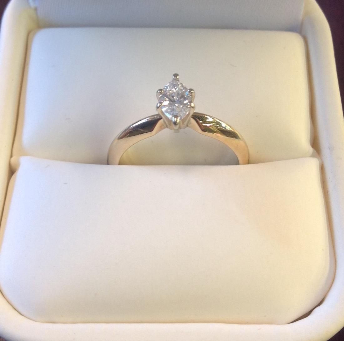 14k Yellow Gold Diamond Ring (1 of 3)