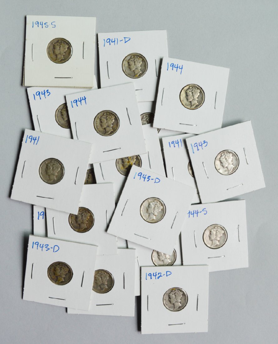 20 Mercury Dimes, MS (1 of 3)