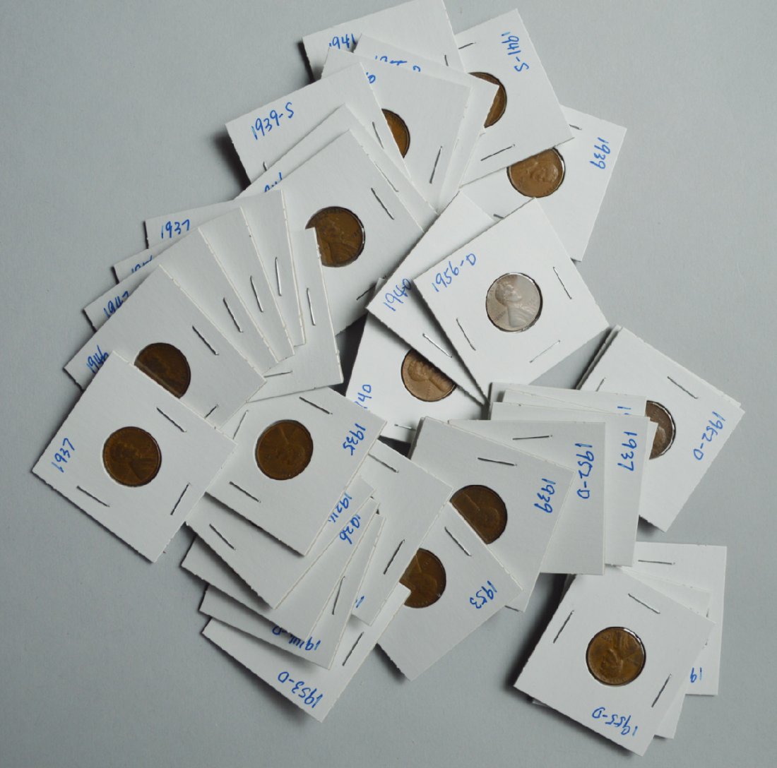 Lot of 35 Wheat Pennies (1 of 5)