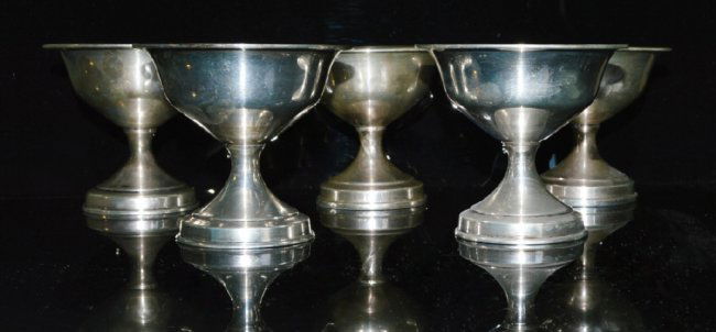 Five Vintage American Silver Desserts (1 of 3)
