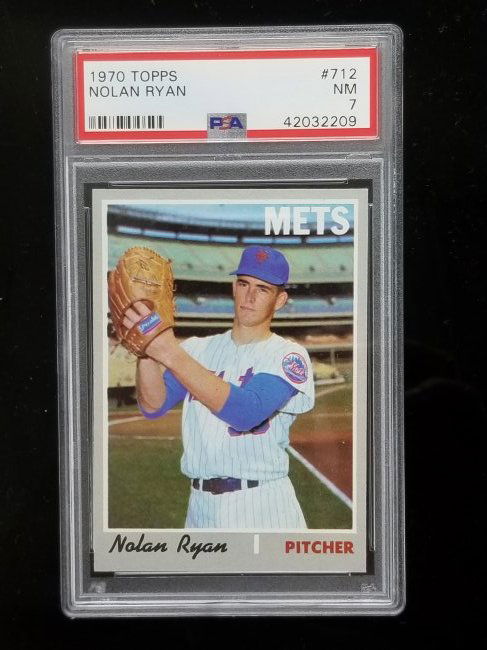 1970 Topps #712 Nolan Ryan PSA 7 Baseball Card (1 of 4)