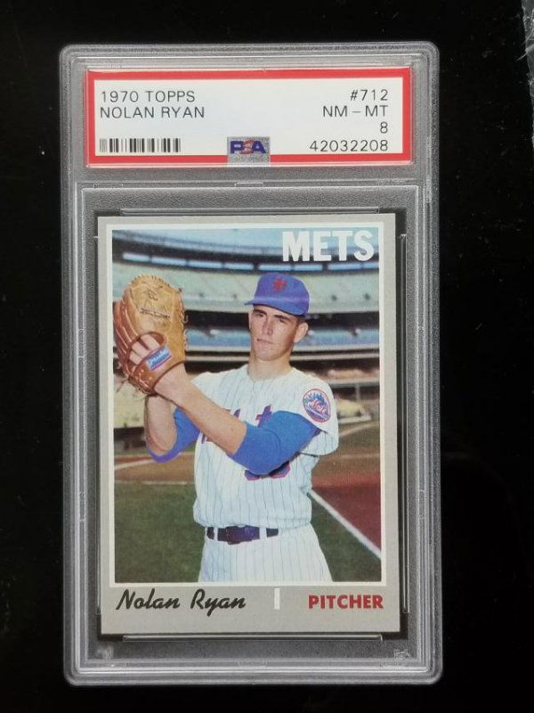 1970 Topps #712 Nolan Ryan PSA NM-MT 8 Baseball Card (1 of 3)
