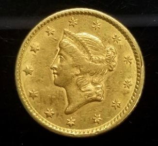 1851 $1 Liberty Head Gold Coin - US Coins (1 of 2)