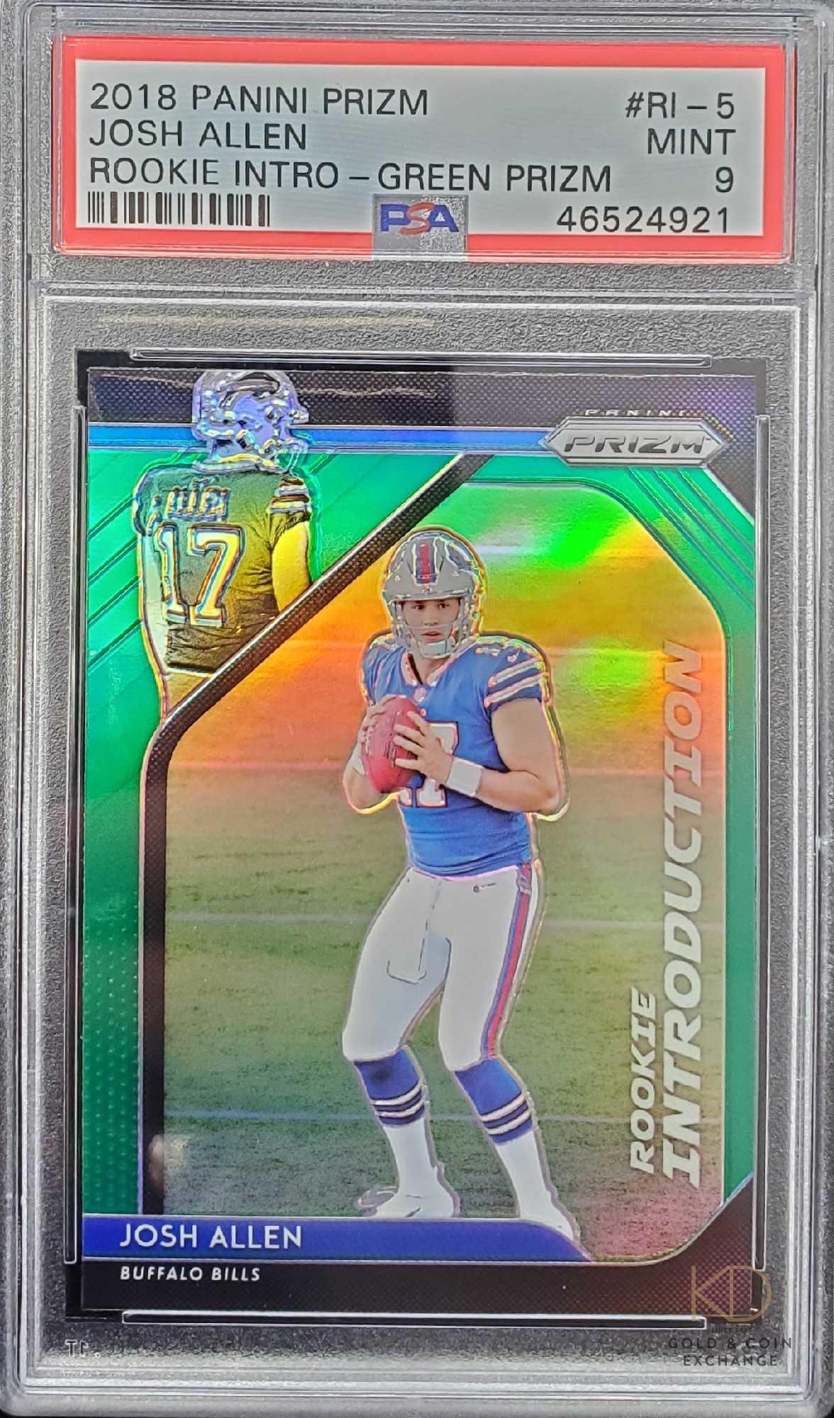 2018 Panini Prizm Josh Allen Rookie Card #RI-5 PSA-9 (1 of 2)