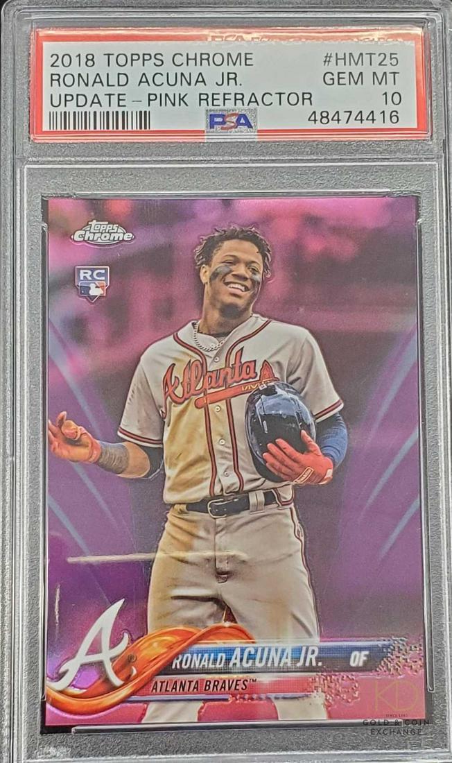 2018 Topps Chrome Update Ronald Acuna Jr. Pink (1 of 2)