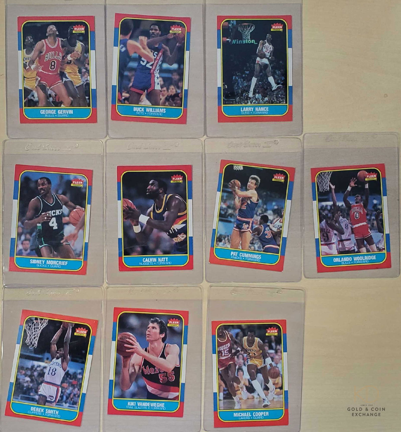 Lot (20) 1986 Fleer NBA Cards (1 of 4)