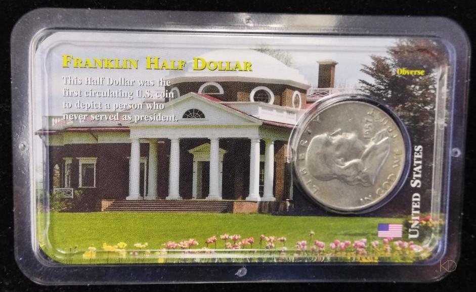 1957-D Franklin Half Dollar **90% Silver** - Littleton (1 of 2)