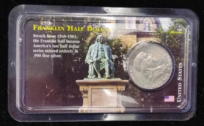 1963-D Franklin Half Dollar **90% Silver** - Littleton (1 of 2)