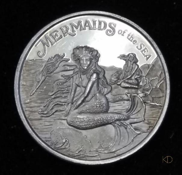 1 ozt "Mermaids of the Sea" Mythological .999 Silver (1 of 2)