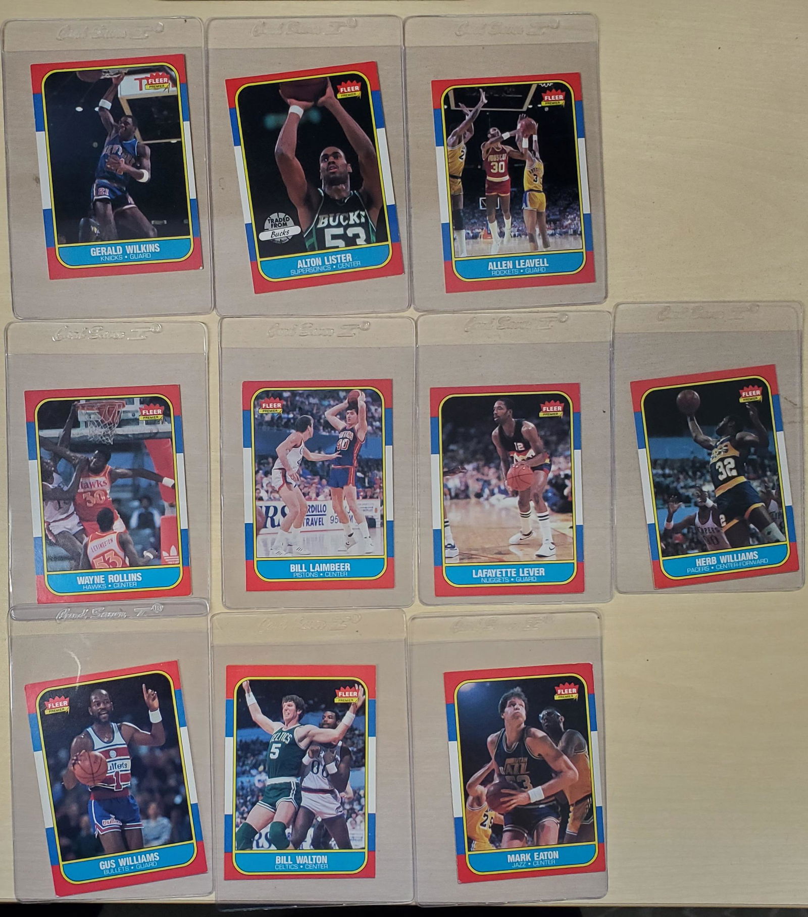 Lot (20) 1986 Fleer NBA Cards (1 of 4)