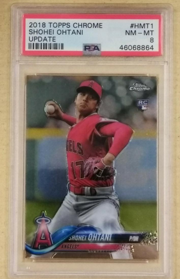 2018 Toppps Chrome Update Shohei Ohtani #Hmt1 PSA8 (1 of 2)