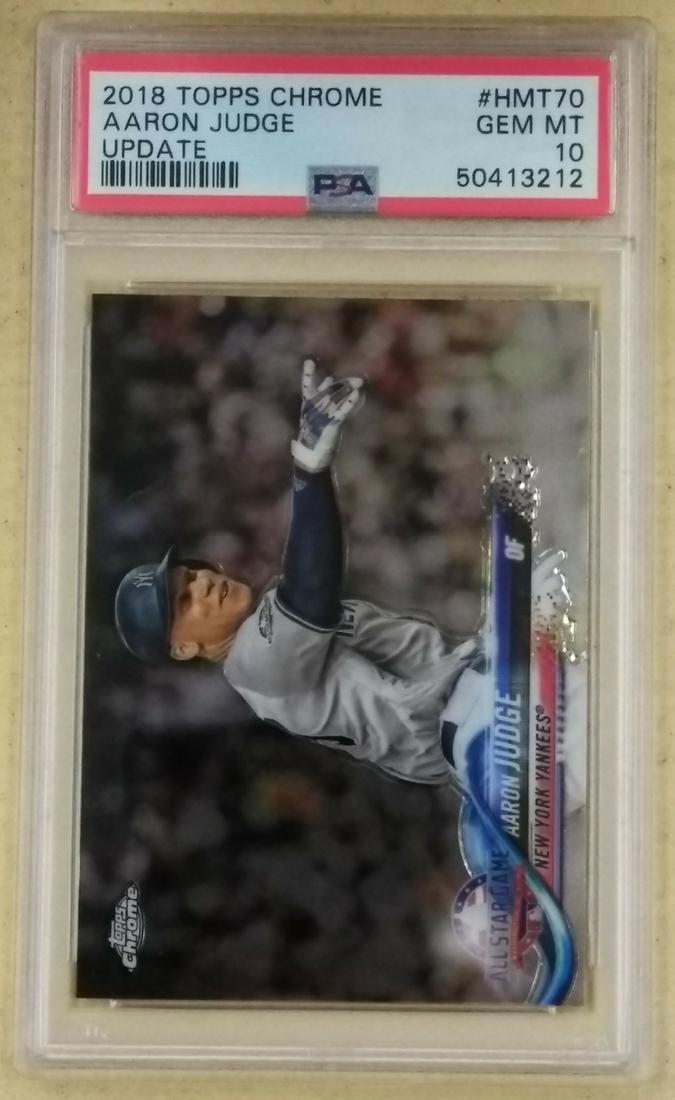 2018 Topps Chrome Update #Hmt70 Aaron Judge PSA10 (1 of 2)