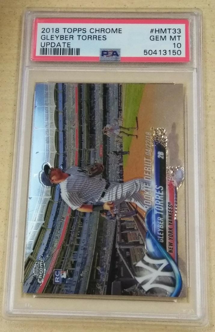 2018 Topps Chrome Update #Hmt33 Gleyber Torres PSA10 (1 of 2)