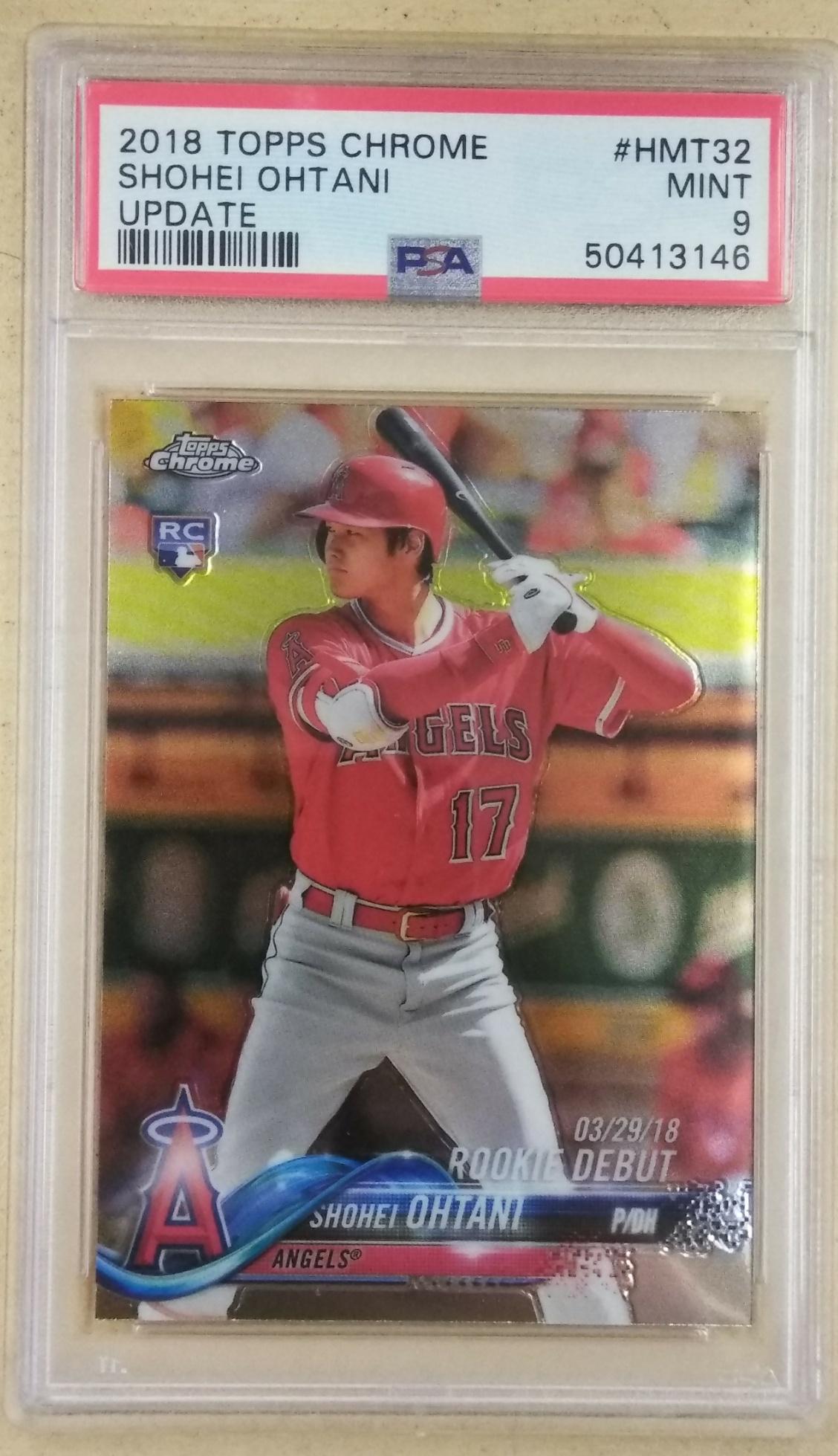 2018 Topps Chrome Update #Hmt32 Shohei Ohtani PSA9 (1 of 2)
