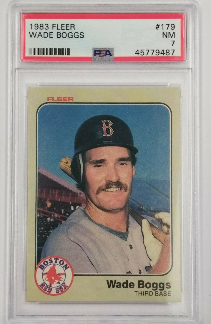 1983 Fleer #179 Wade Boggs PSA7 (1 of 2)